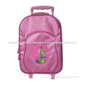 Trolley Luggage Bag with Zipper on Front, Made of Satin, Suitable for Girls and Students
